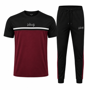 Conjunto Deportivo Informal Unisex con Logotipo Personalizado, Conjunto Deportivo de Alta Calidad, Transpirable, 100% Poliéster, Camiseta y Pantalones Deportivos de 2 Piezas para Gimnasio - Product Image 2