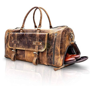 Bolsa de Lona Impermeable de Cuero Genuino, Diseño Convertible en Mochila, Compartimento para Zapatos, Correa Ajustable, Capacidad Personalizable, Deportiva - Product Image 3