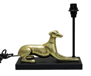Base de Lámpara de Mesa Vintage con Diseño de Galgo Dorado, Elegante Escultura de Whippet en Aluminio, Lámpara de Escritorio para Decoración de Sala de Estar - Product Image 2