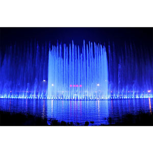 Fuente de Agua Musical Flotante para Exteriores, Moderna, con LED, para Lagos, con Boquilla de Acero Inoxidable, para Paisajismo - Product Image 1