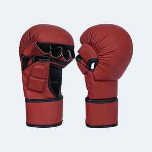 Gants de boxe en cuir pour MMA et sparring, avec logo personnalisé et prix raisonnables, vêtements d'arts martiaux, gants MMA en couleur personnalisée - Product Image 1