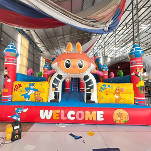 <b>Inflatable</b> Castle <b>Bouncer</b> 6m x 12m Viet Nam Gaming Application PVC material Easy Setup Features Amusement parks - Product Image 1