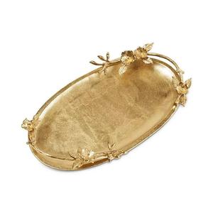 Plateau à fruits de luxe, compatible lave-vaisselle, dernier design en forme de feuille, plateaux de service en aluminium, plateaux décoratifs, décoration de salon pour la maison - Product Image 2