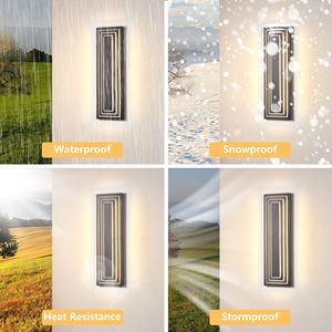 Lampada da Parete LED Moderna da 23,6 Pollici per Esterni, Grande Illuminazione per Portico e Garage, Elegante Illuminazione Esterna - Product Image 5
