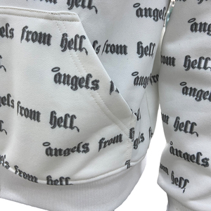 Private label rhinestone streetwear hoodie custom cotton fleece oversized <b>zip</b> hoodie low moq - Product Image 4