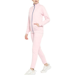 Trendy Women Winter Hooded Fleece Printed Eco-Friendly Breathable <b>Tracksuit</b> Wholesale Custom Logo 2 Piece Outfit New Design - Product Image 4