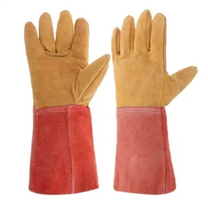 Gants de soudage en cuir de vachette de qualité supérieure, résistants à la chaleur, pour la protection des mains des soudeurs, gants de lutte contre l'incendie - Product Image 2
