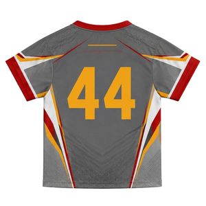 Maillot de lacrosse unisexe gris et rouge sublimé, léger, en polyester, réversible, uniforme sportif, tenue d'équipe, vêtements d'entraînement, vêtements athlétiques - Product Image 2