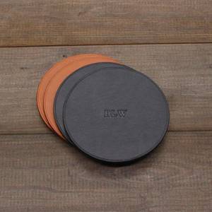 Juego de Posavasos Cuadrados de Cuero Hechos a Mano, Duraderos, Resistentes al Calor, Protección para Mesa, Barra o Mostrador GLC-0058 - Product Image 5
