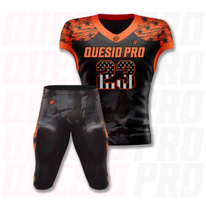 Uniformes de Fútbol Americano Personalizados para Adultos, Ropa Deportiva de Manga Corta Transpirable, Venta al Por Mayor Directa de Fábrica - Product Image 2
