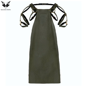 Delantal de cuero texturizado para hombre, uniforme de fiesta, estilo vintage, delantal de camarero de piel sintética, uniforme para el personal de discoteca - Product Image 4