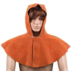 Casquette de sécurité industrielle robuste la plus vendue, équipement de protection de soudage en cuir croûte ignifuge de haute qualité, certifiée CE SAFETY - Product Image 6