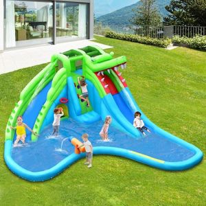 Casa Gonfiabile 7 in 1 con Piscina e Scivoli d'Acqua per Giochi all'Aperto - Product Image 2