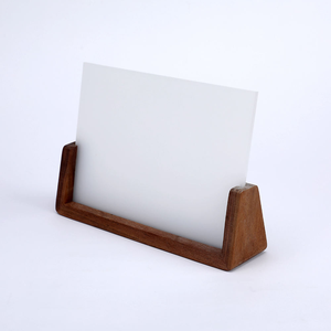 High Definition U Shape <b>Black</b> Walnut Wooden Acrylic Picture <b>Frame</b> 15.2*10.7cm Wood Acrylic <b>Photo</b> <b>Frame</b> for Family - Product Image 3