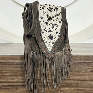 Bolso de Mano de Cuero Genuino Personalizado de Fábrica, Bolso Cruzado con Solapa de Gamuza, Bolso de Moda de Alta Calidad, Elegante y Lujoso para Mujer - Product Image 4