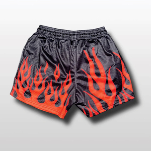 Shorts de baseball pour homme en coton 100% noir, taille élastique, séchage rapide, décontracté, sport - Product Image 3