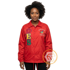 Wholesale Order of the Eastern <b>Star</b> Polyester Embroidered Line <b>Jacket</b> Greek Apparel Women OES Coaching <b>Jackets</b> - Product Image 4