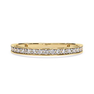 Bague en or 10 carats de qualité supérieure avec diamant de laboratoire taille ronde et certification IGI – Style tendance, classique et élégant pour femme - Product Image 2