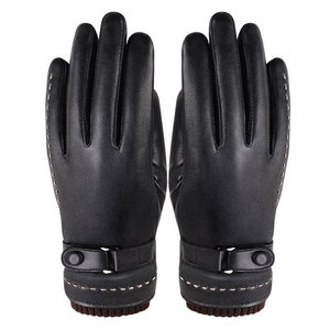 Guantes de cuero puro para fiestas y conducción, para hombres y mujeres, a precios muy económicos. - Product Image 1