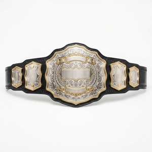 Ceinture de champion en plaque métallique, personnalisée pour la lutte, la boxe, les sports, les trophées, les récompenses, les compétitions, avec sangle en cuir et design personnalisé - Product Image 3