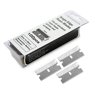 Lames de rasoir jetables en acier inoxydable à bord simple 39x19x0.25mm pour le rasage, sur commande - Product Image 2