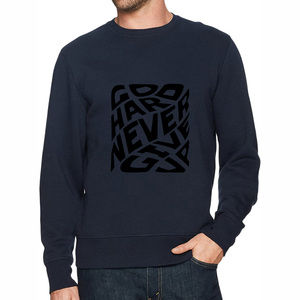 Sweat-shirt à col rond pour homme, vert olive, avec motif rayé, 100% coton molletonné, coupe classique, vêtement décontracté pour l'automne - Product Image 4