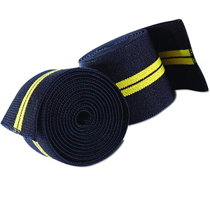 Advanced Knee Wraps for Powerlifting Squat Training Gym Equipment with High Elastic <b>Rebound</b> and Secure Tight Fit Support - Product Image 4
