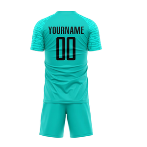 Uniforme de Fútbol Personalizado, 100% Poliéster, Secado Rápido, Transpirable, Conjunto de Camiseta y Pantalones Cortos, Nombre del Equipo Personalizado, para Hombres y Mujeres, Entrenamiento de Equipo - Product Image 2