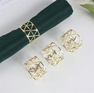 Exclusive Designer Brass Napkin <b>Rings</b> Handmade Luxury Table Napkin Holder for High End Dining Table and Hotel Decoration - Product Image 3