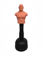 Dummy de boxe en PU noir et rouge, rempli de sable, cible d'entraînement pour arts martiaux pour adultes