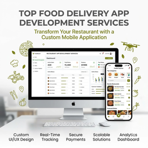 Top Food Delivery App Development Services Développement d'applications mobiles de restaurant pour la solution de commande de nourriture en ligne - Product Image 2