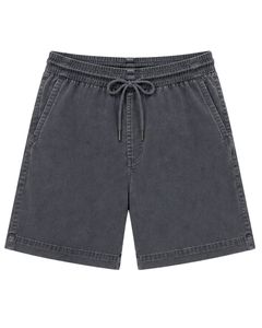 Shorts de bain pour hommes personnalisés gris anthracite, séchage rapide, taille élastique avec cordon de serrage, décontractés pour la plage et les vacances - Product Image 1