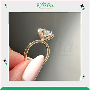 Superbes bagues d'anniversaire en diamant naturel et cultivé en laboratoire, couleur DEF, clarté excellente, 100 % naturelles, provenant d'un vendeur indien de confiance. - Product Image 5