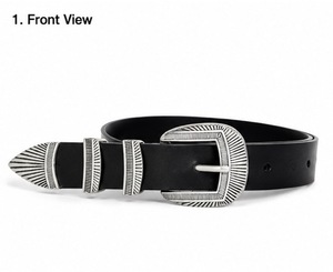 Ceinture en cuir décontractée de marque - Boucle carrée de 35 mm, fabriquée à la main, durable, collection de créateurs en gros, Divine International - Product Image 6