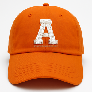Gorra de Béisbol Bordada con Letras y Cuentas Hechas a Mano, Ajustable, de Tela de Algodón, Duradera, de Alta Calidad, Moda Deportiva para Mujer - Product Image 4
