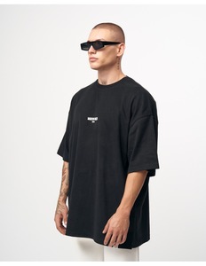 oversized drop shoulder t shirt mens loose fit heavy cotton streetwear blank tshirt custom logo manufacturer supplier bulk - Product Image 2