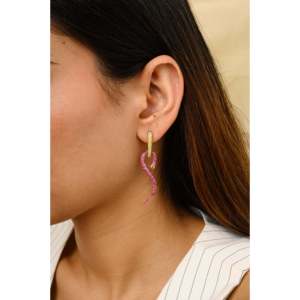 14K Solid Gold Emerald Drop <b>Earrings</b> with IGI Certified Natural Pearl - Product Image 5