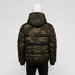 Chaqueta de Invierno Personalizada 2026 con Capucha, Cuello Alto, Logotipo Frontal, Patrón de Letras Bordadas, Chaqueta Acolchada Transpirable para Hombre y Mujer - Product Image 3