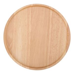 Plateau circulaire élégant en bois de manguier, fabriqué à la main, idéal pour servir des boissons, des apéritifs, des desserts, pour une présentation moderne en cuisine ou salle à manger. - Product Image 6