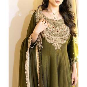 Designer Women's <b>Top</b>-Bottom and Dupatta Set with Elegant Embroidery Sequence Work - Product Image 4