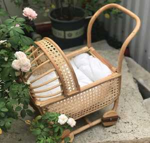 Vietnamese Unique Rattan <b>Stroller</b> Traditional Design Baby Cribs <b>for</b> Bedroom and Living Room <b>for</b> Babies and Kids - Product Image 2
