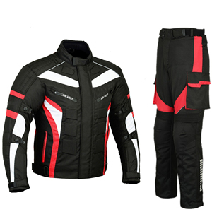 Nuevo Diseño de Traje de Motociclismo de Cuero, Chaqueta y Pantalón con Diseño Impreso, Tejido Cordura Transpirable para Verano, Logotipo Bordado - Product Image 1