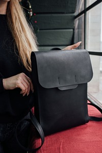 Large Capacity Lightweight Eco Friendly Bags Outdoor Leather Laptop <b>Backpack</b> for Women Water Resistant Fashion Leather <b>Backpack</b> - Product Image 5