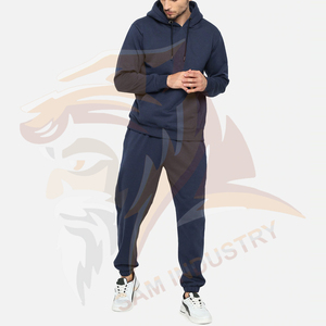 Ensemble de survêtements d'hiver à capuche pour hommes, style streetwear, haute qualité, 100 % coton, avec cordon de serrage, vente en gros pour adultes - Product Image 5