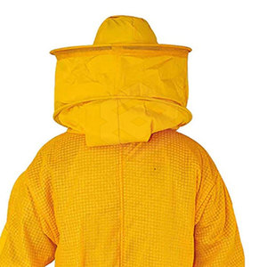 SALVA LEATHER Yellow Casual Full Body Beekeeping <b>Suit</b> with Ventilated Hood and Mesh Face Shield for Four Seasons Use - Product Image 4
