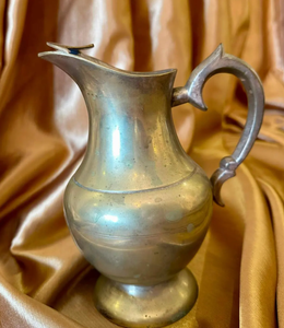 Carafe en étain antique, artisanat métallique très demandé, en laiton finition haut de gamme, pour servir l'eau, décoration d'intérieur - Product Image 4