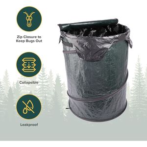 Bote de Basura Plegable Ligero y Portátil para Viajes, Campamentos, Caravanas y Eventos al Aire Libre, Contenedor de Residuos Duradero y Fácil de Transportar - Product Image 2