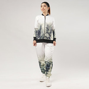 Women Winter Casual Tracksuit <b>Set</b> Hooded Long Sleeve Top Solid <b>Matching</b> <b>Jogger</b> Pants Comfortable Sports Running Daily Wear - Product Image 4