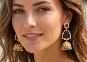 DIVYORO Pendientes clásicos de latón para mujer, para ocasiones de fiesta - Product Image 3