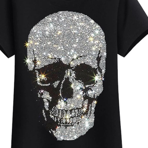 T-shirt pour homme avec strass, design très demandé, prix raisonnable, anti-plis, meilleurs designs, t-shirt avec strass en tissu dernier cri - Product Image 3